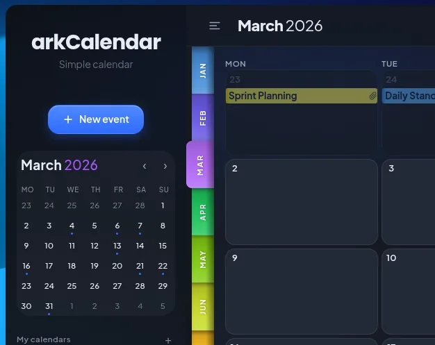 arkCalendar — synchronizacja CalDAV na każde urządzenie