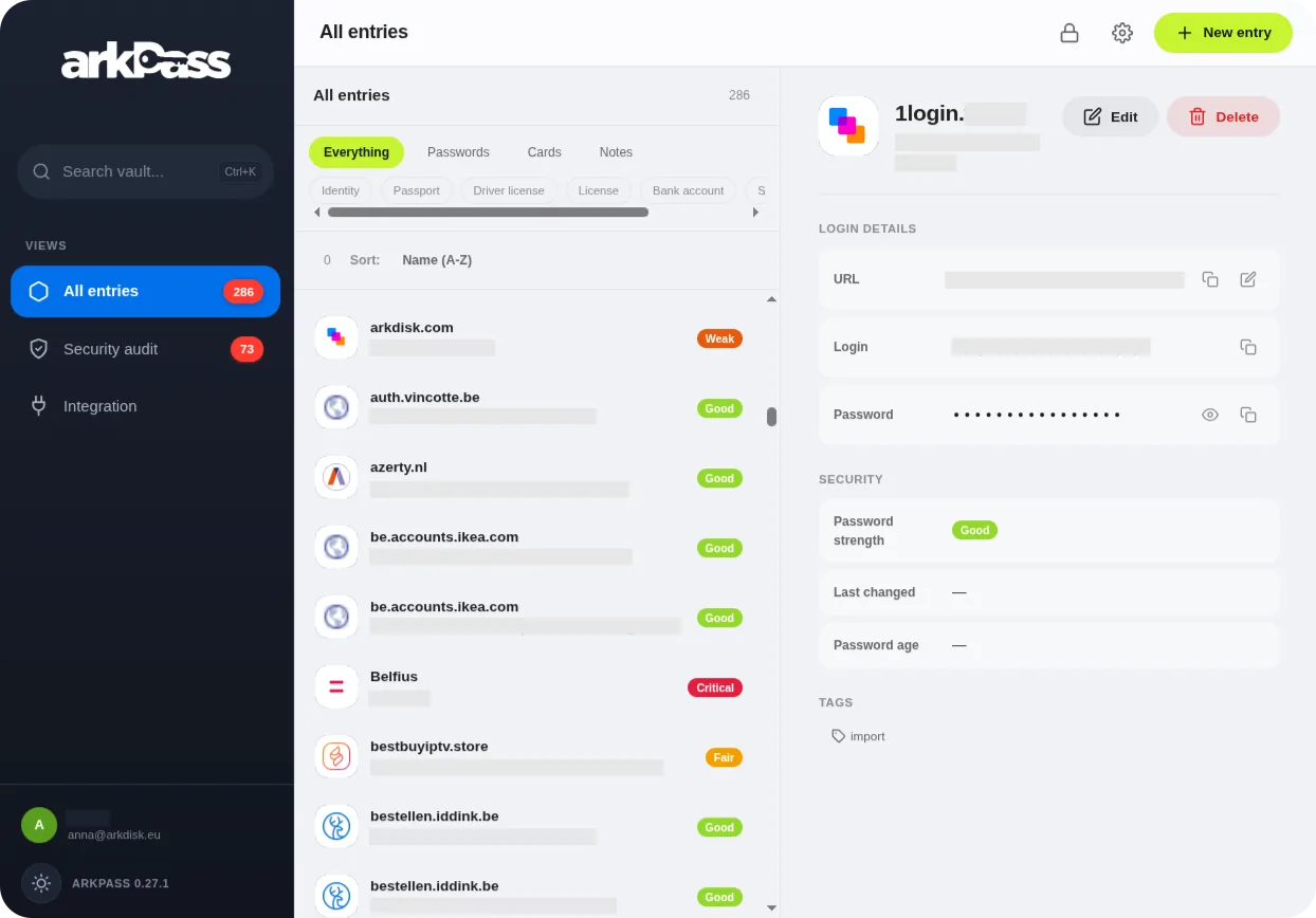 arkPass panou