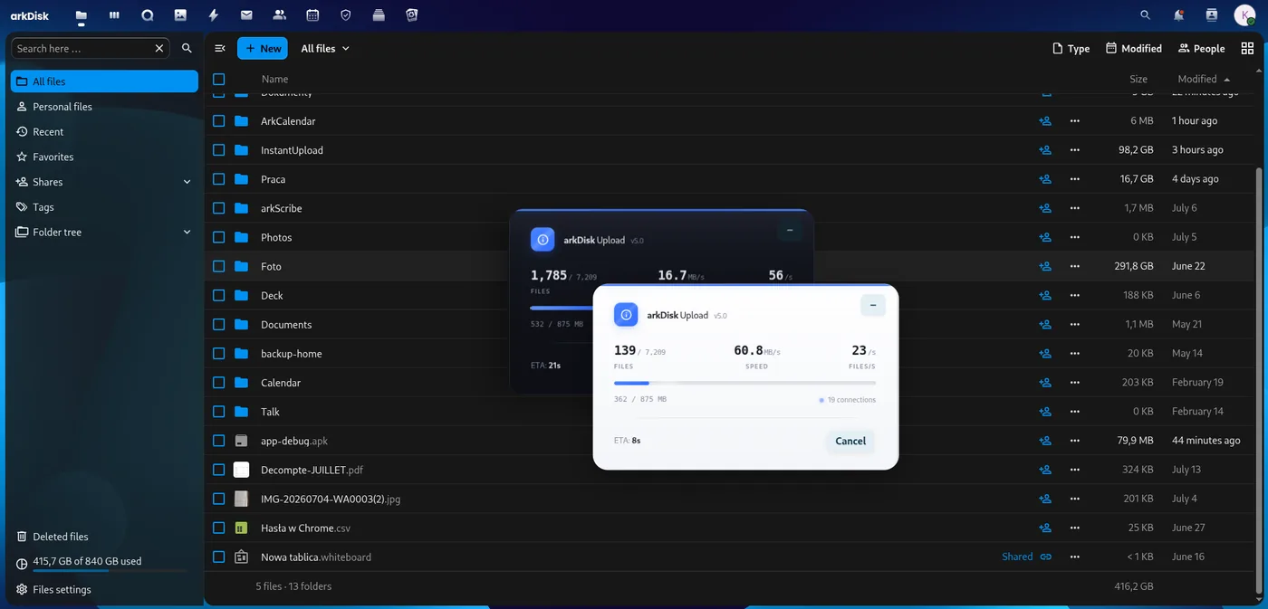 Upload Engine — masveida augšupielādes