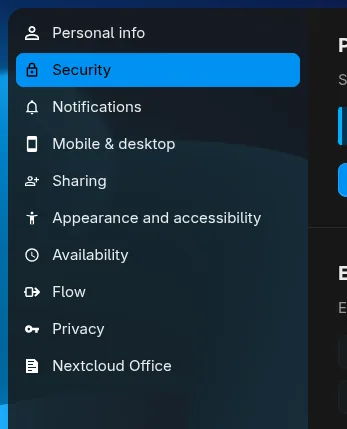 Nextcloud 设置 — 第二步